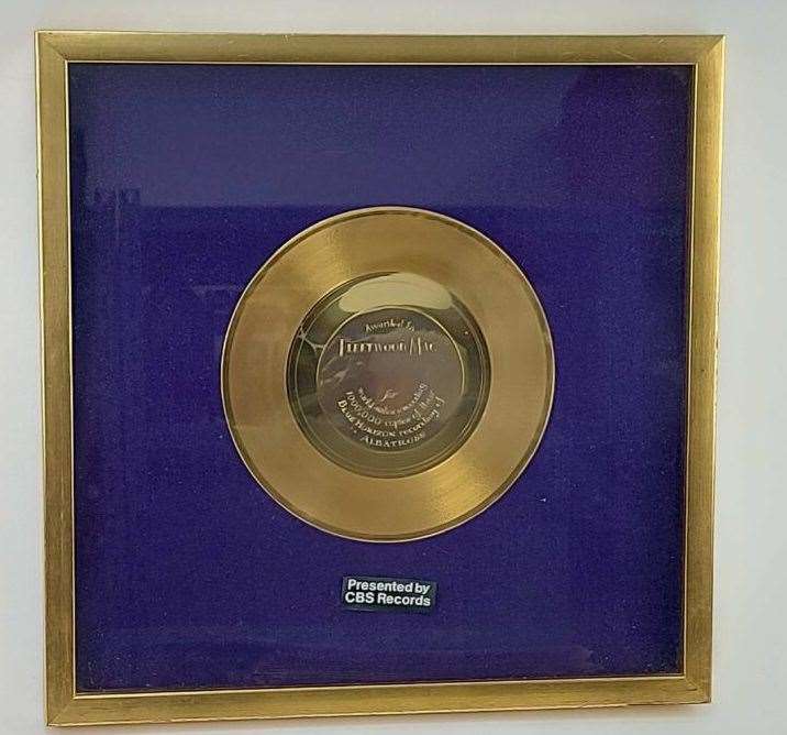 An albatross gold disc record was up for auction. Picture: Clifford Adams