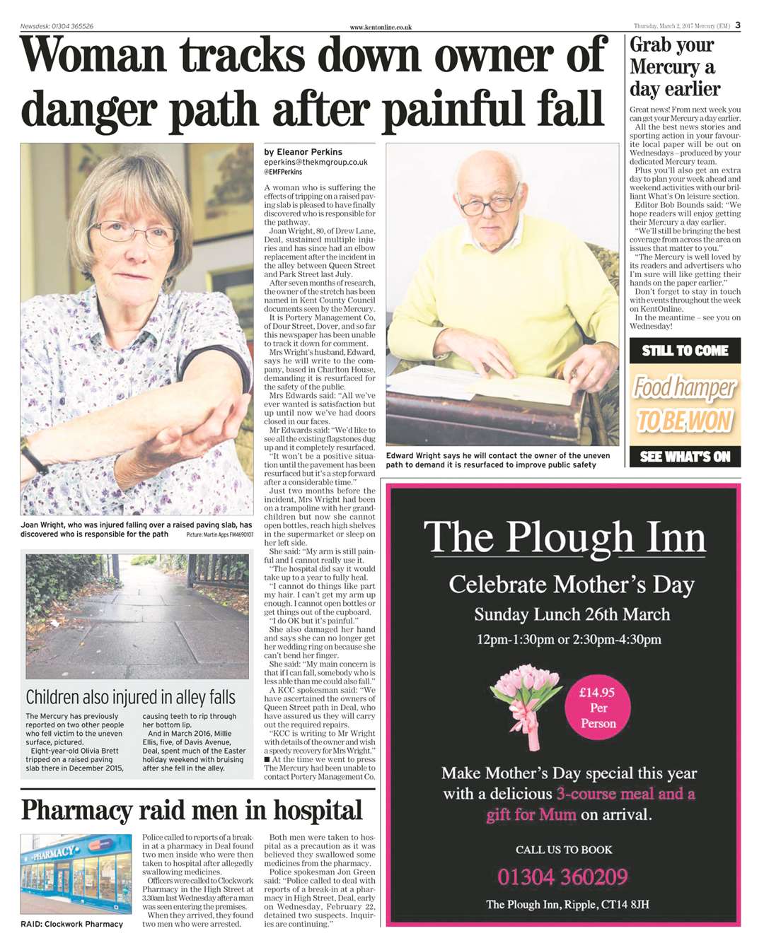 The East Kent Mercury's coverage of accident alley has highlighted the problem