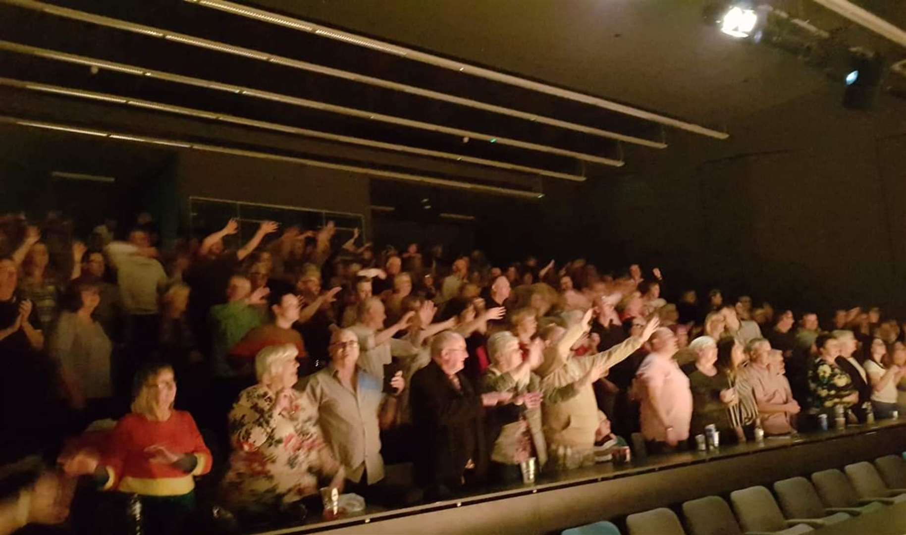 Standing: the audience for the West End Jersey Boys at the Oasis Academy Theatre, Sheerness (8039465)