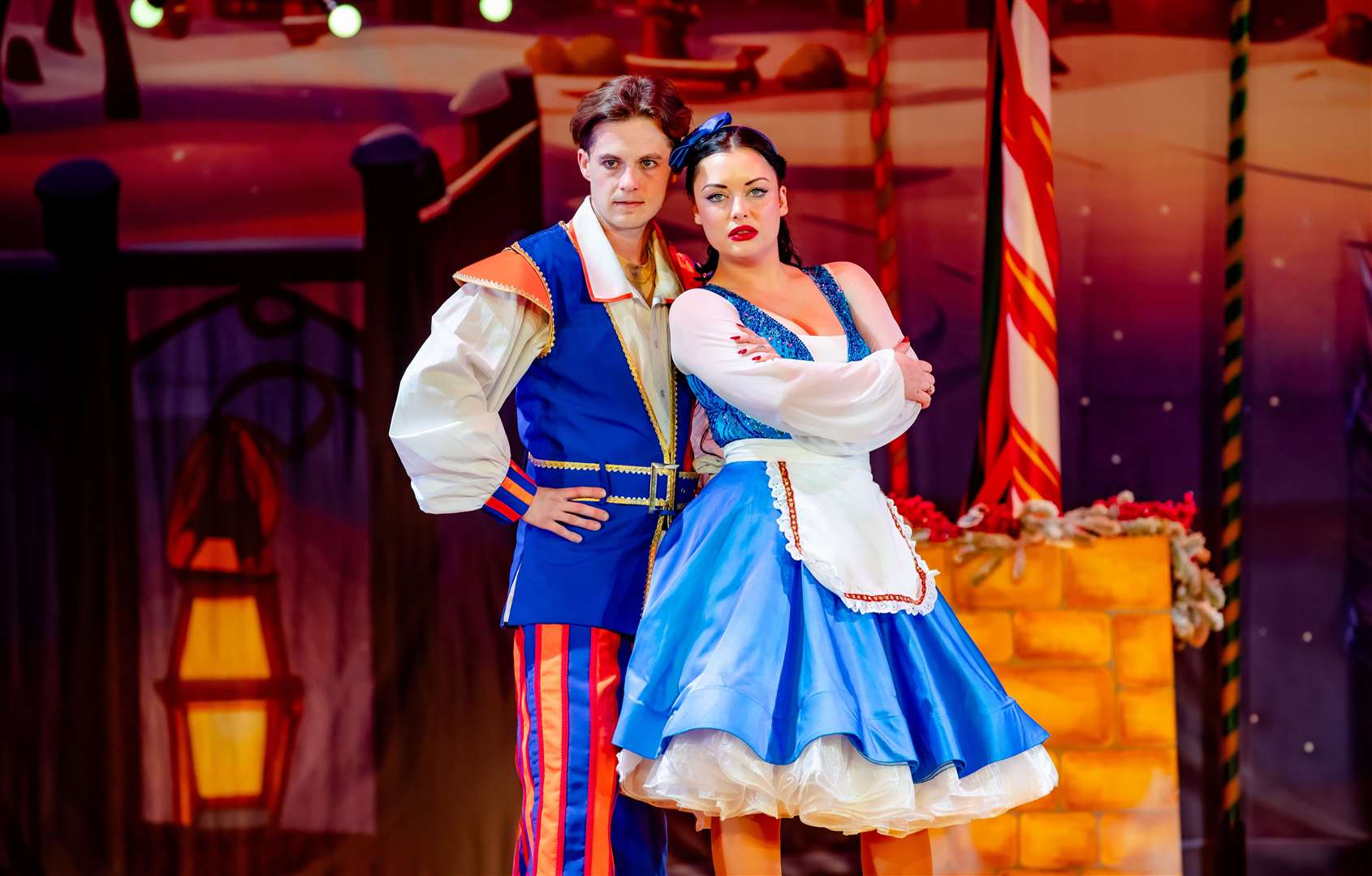 Harry Reid and Shona McGarty in Beauty and the Beast at the Orchard West in Dartford. Picture: Danny With A Camera