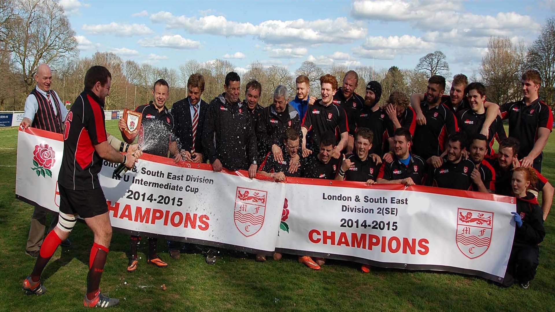 Maidstone Rugby Club celebrate title success