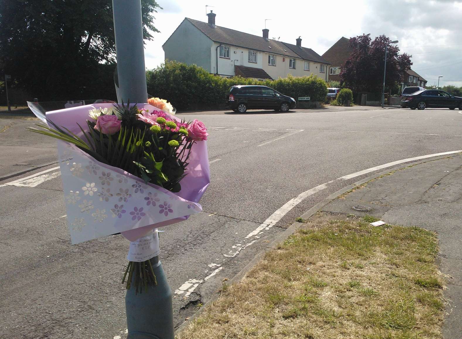 The scene of the tragedy in Lynden Way, Swanley