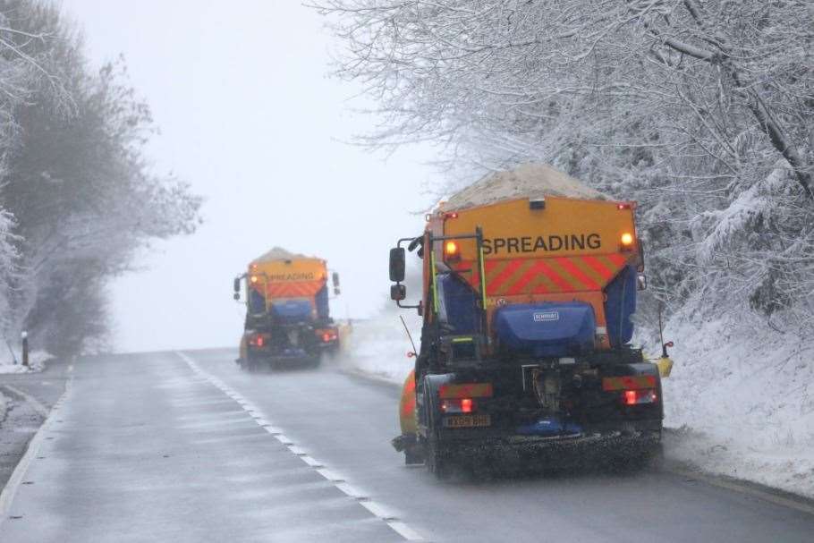 Gritters in action. Picture: Stock