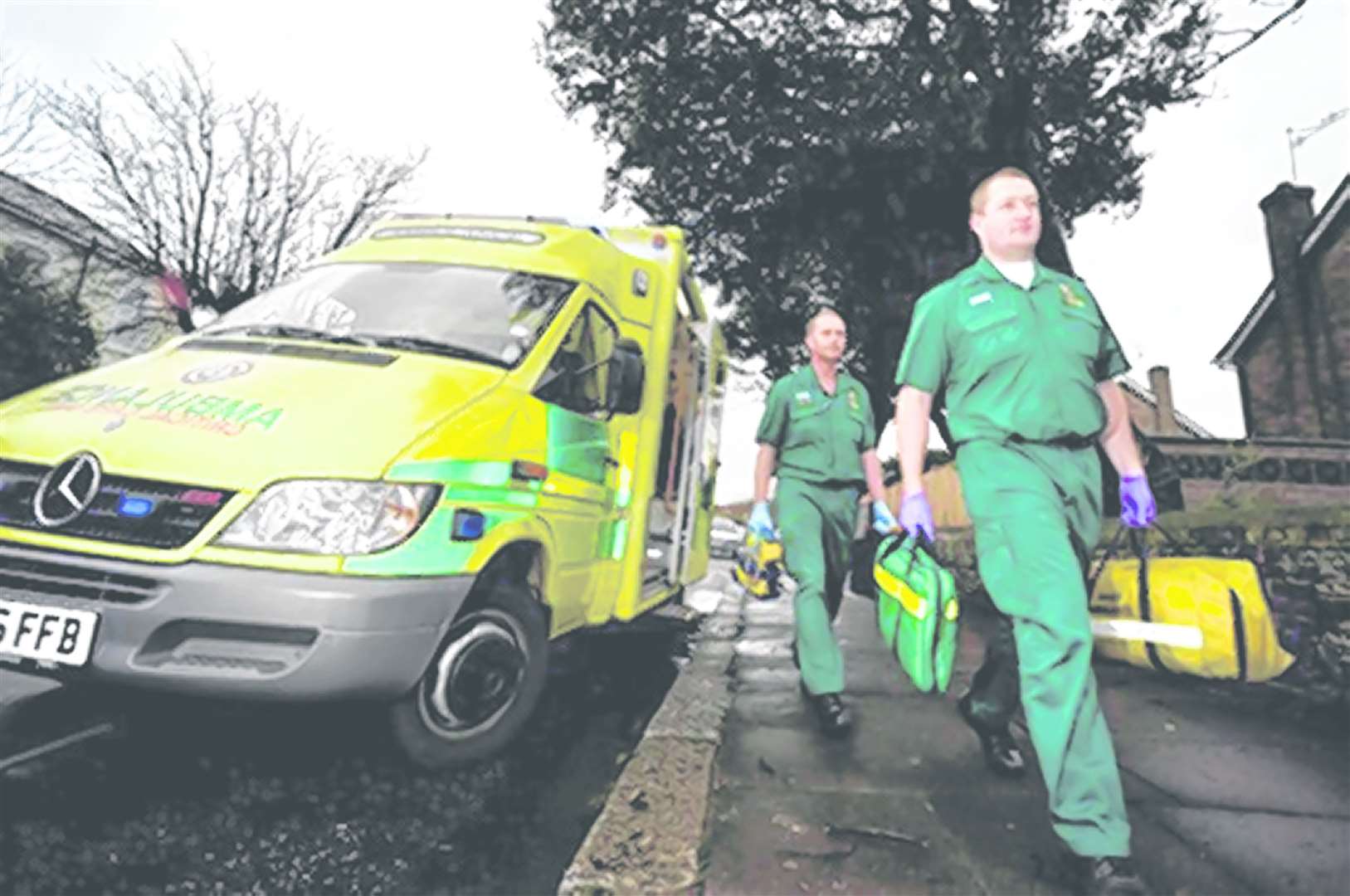 Trotter turned on an ambulance worker trying to treat him. Stock photo: South East Coast Ambulance Service