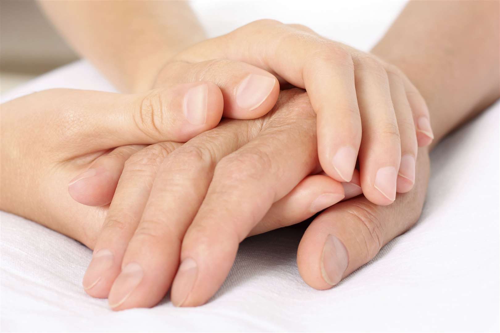 Soothing hands in a care home. Picture: Getty Images/iStockphoto