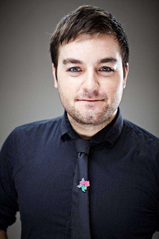 Former Norton Knatchbull pupil Alex Brooker who has been helping to lead Channel 4's coverage of the Paralympic Games