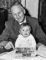 H.R. Pratt Boorman, with his granddaughter, and present KM Group chairman, Geraldine Allinson