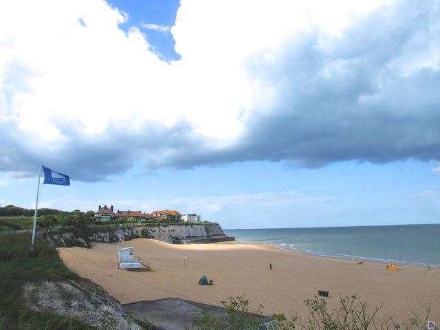 Joss Bay beach at Broadstairs was one of those previously affected