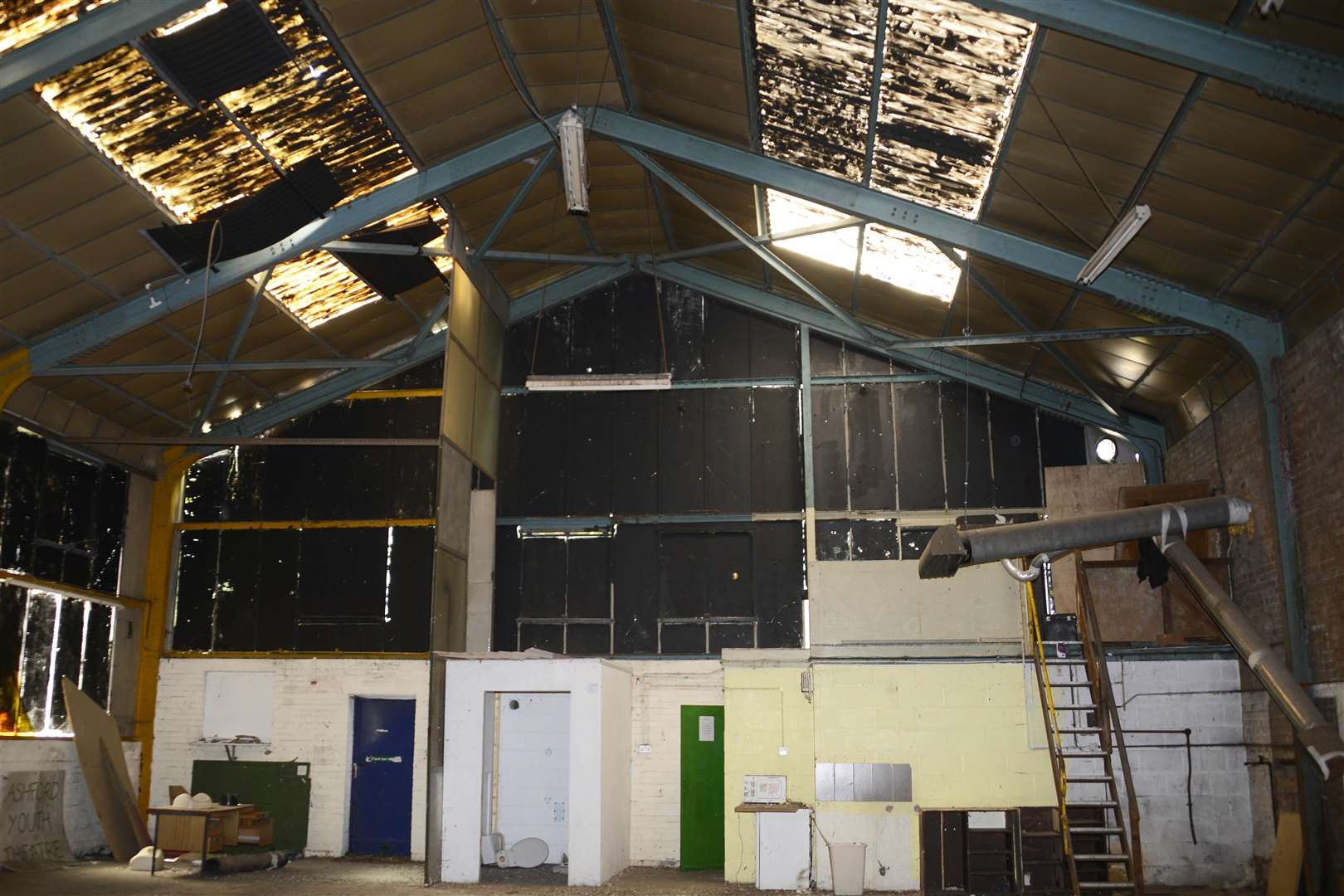 The former Ashford Youth Theatre site has seen better days, but will soon be restored back to its former glory as a performance space. Picture: Paul Amos