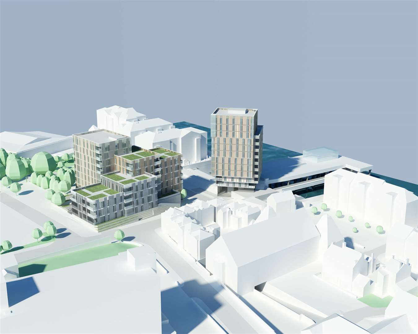 The proposed development for two land sites at Clifton Slipways, West Street, Gravesend