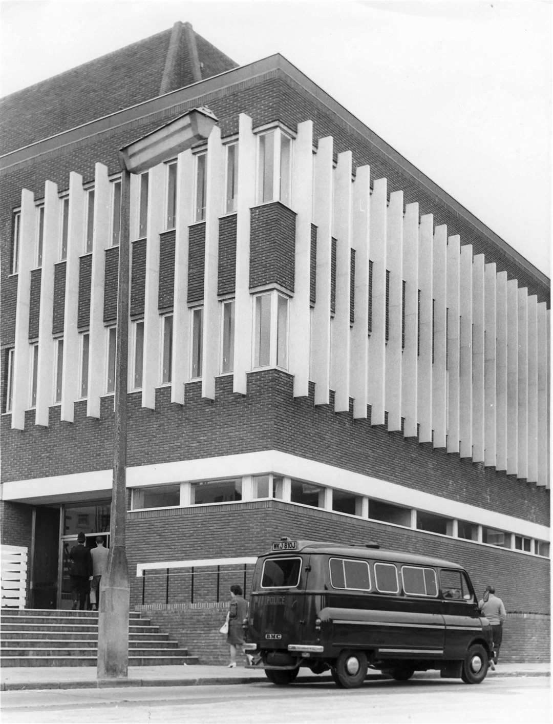 The police station and court houses in Margate in August 1972