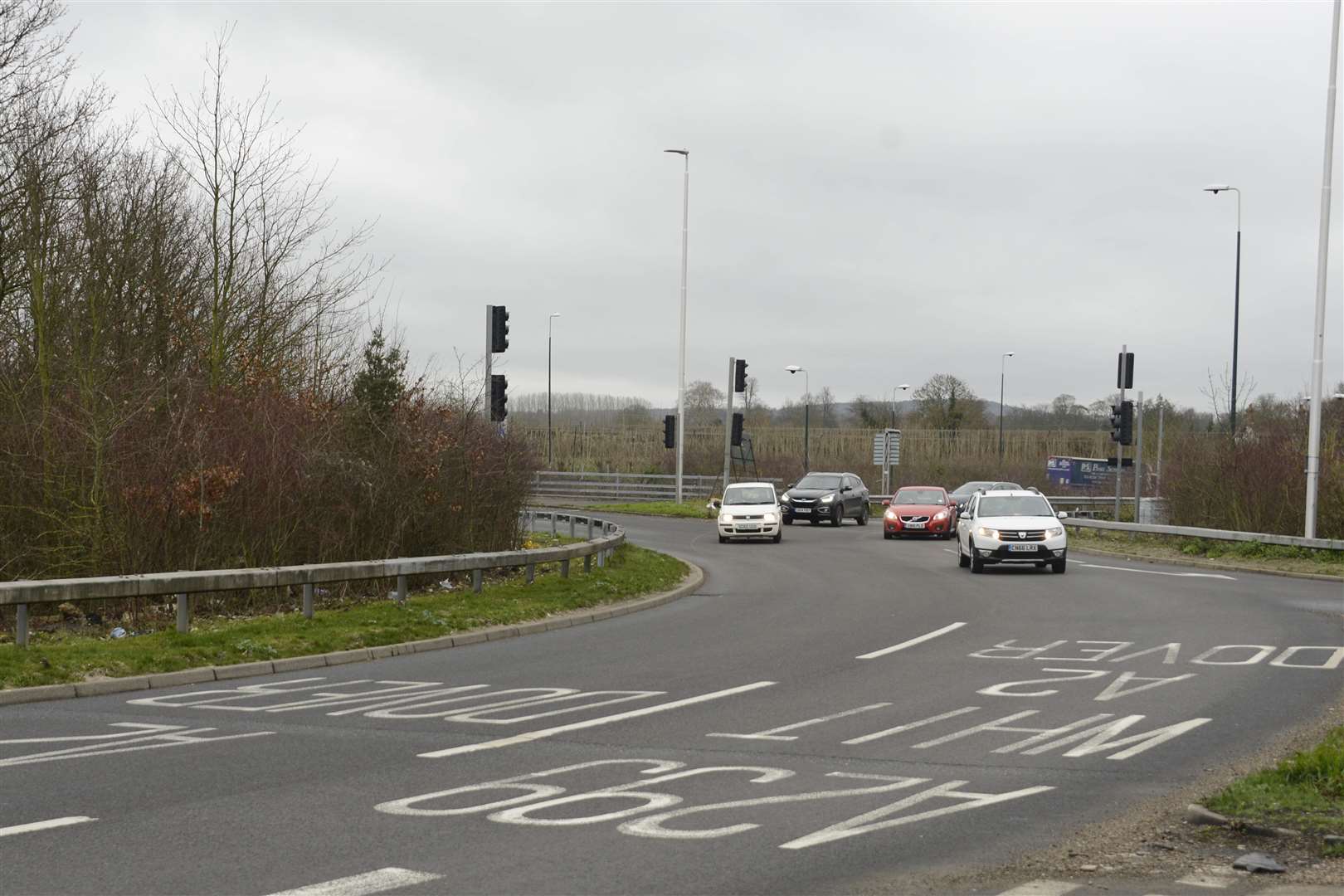 Cars will be stopped from joining the A2 from Brenley Corner