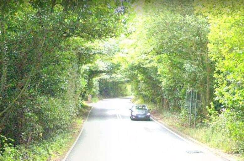 The fatal crash happened on the A21 just south of Claremont School. Photo: Google