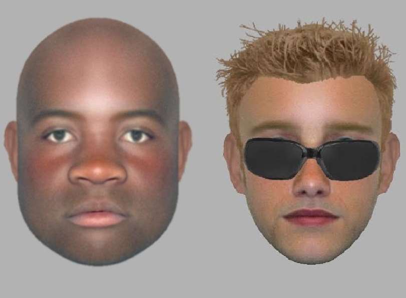 E-fits of two men police would like to speak to after a robbery in Otford. Picture: Kent Police