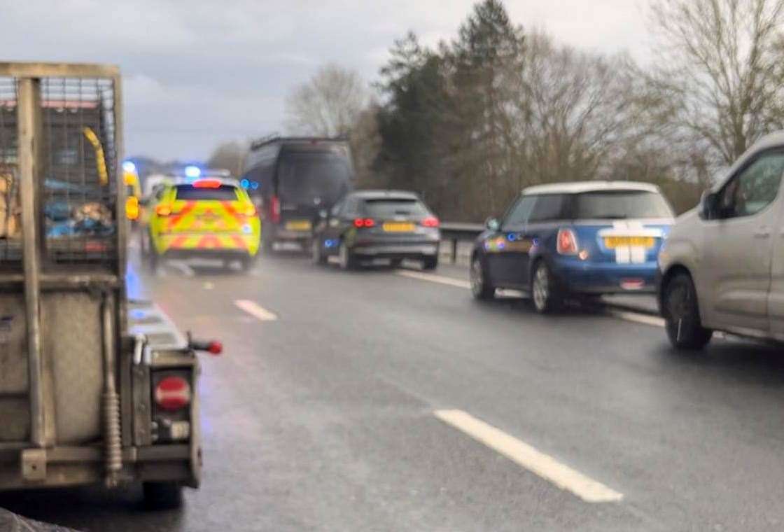 Drivers faced long delays after the collision on the A21 Tonbridge Bypass. Picture: West Kent Sport & Wellbeing