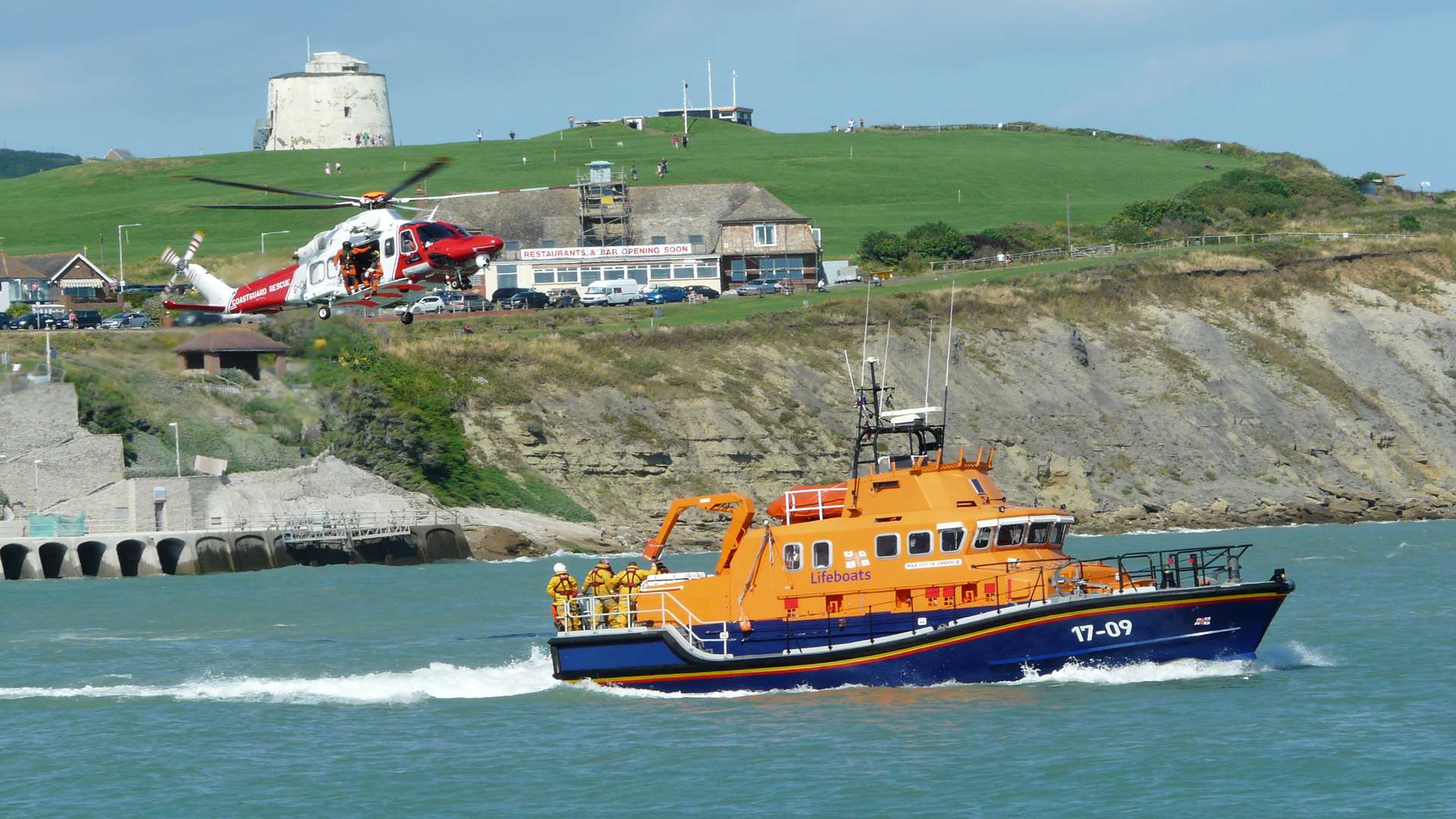 The Lifeboat crew helped in the operation.