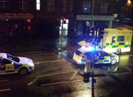 Police were called to the disturbance in Sevenoaks. Picture: @dmontfort