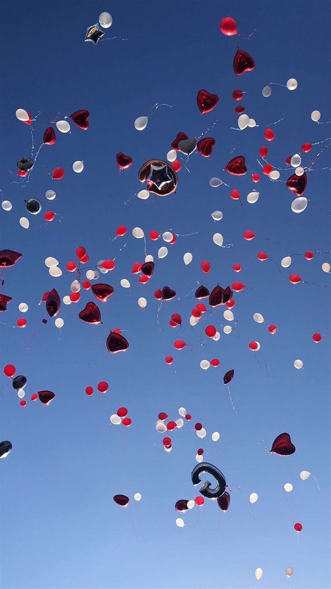 George Buckley's friends and family let off balloons in Gravesend last night