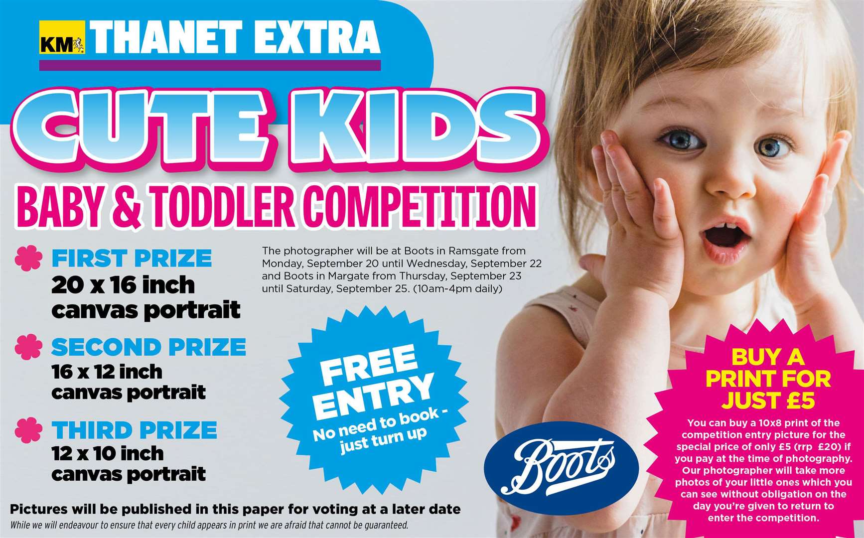The Thanet Extra's Cute Kids competition is back for 2021