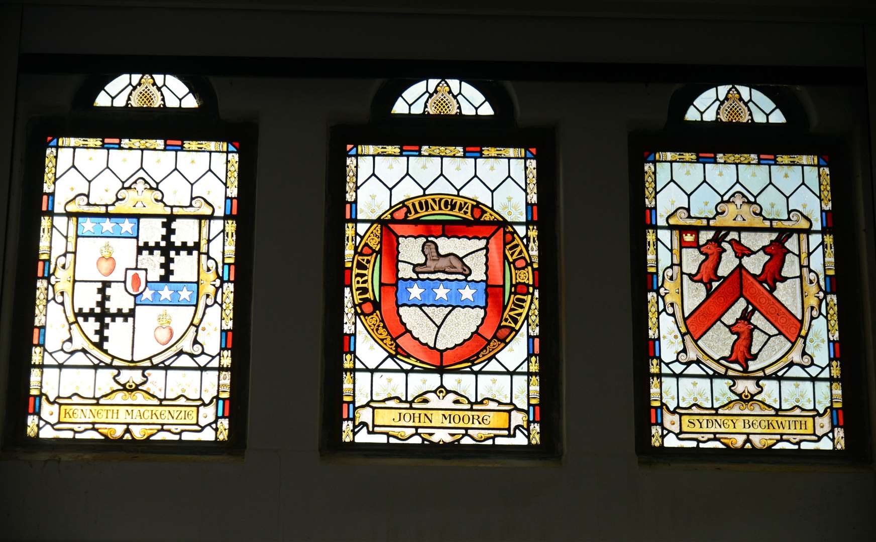 The library's stained glass windows are one of its historic features. Picture: Gary Browne