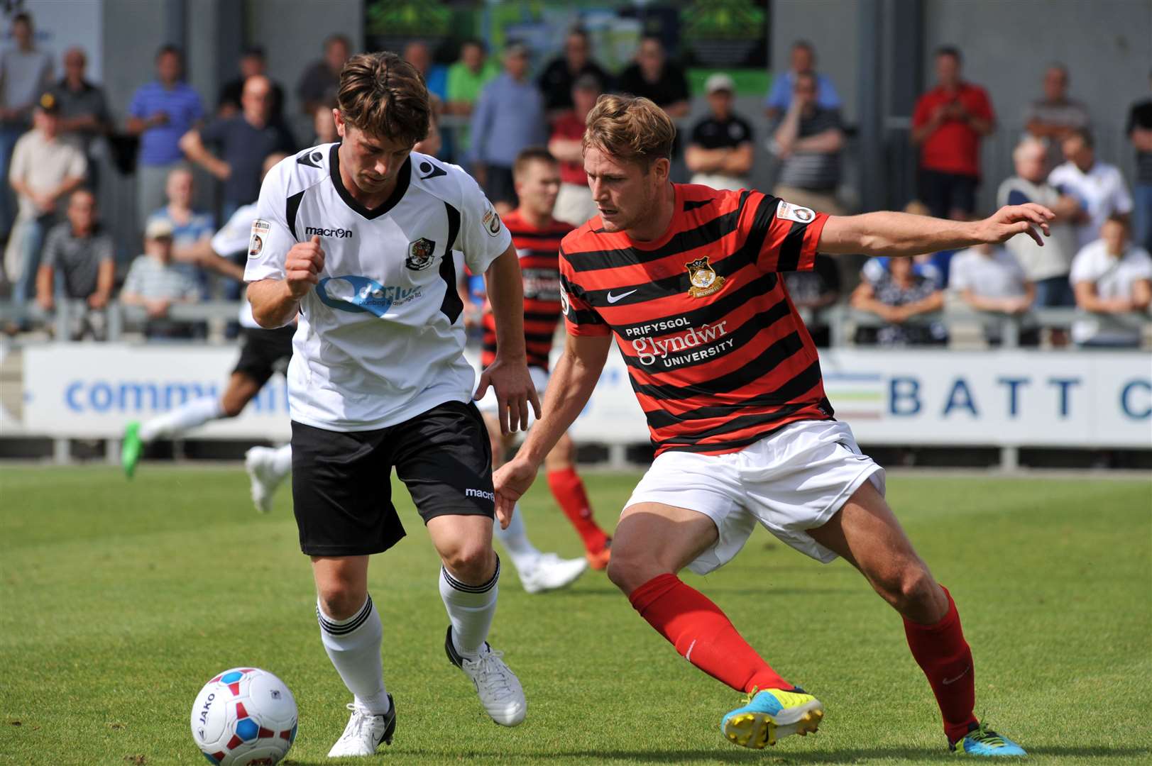 Lee Noble - in action against Wrexham in 2014 - played at Dartford for 12 years. Picture: Richard Eaton (42373605)