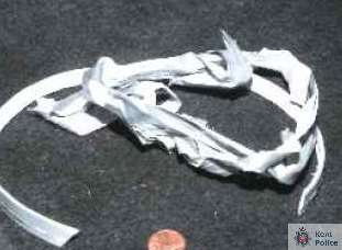 The tape used to bind the victim. Picture: Kent Police
