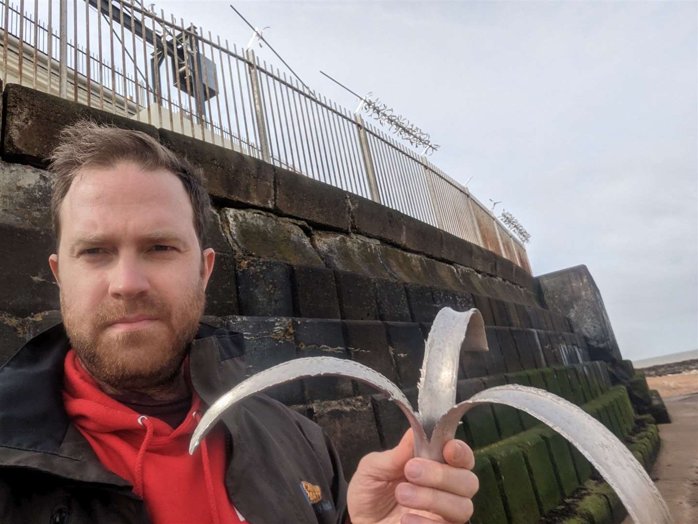 Cllr Rob Yates found the metal spikes on a beach in Margate