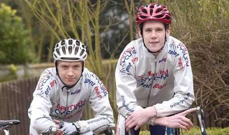 SELECTED: Tom Smart, left, and James Coop who train together