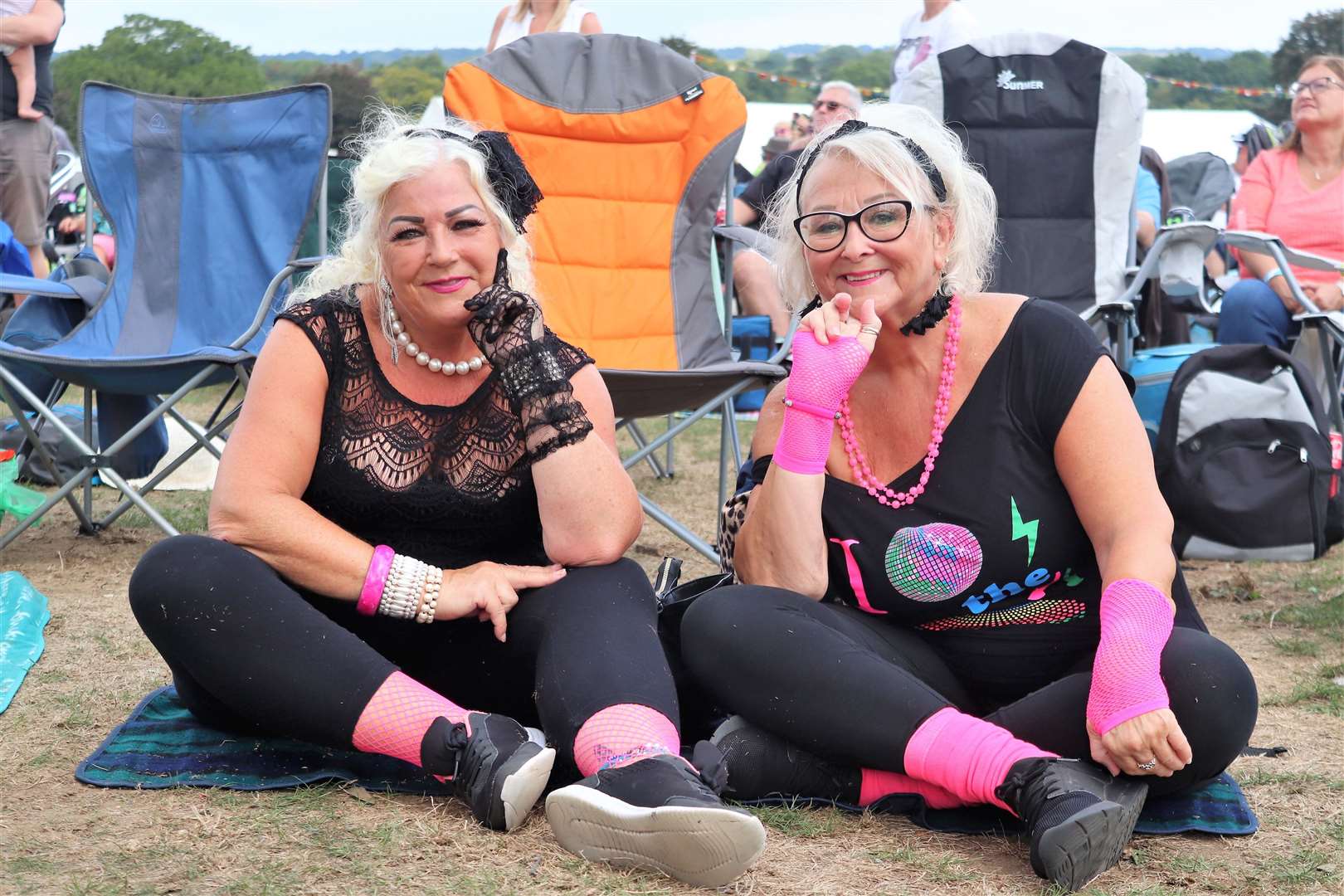 Leg warmers made a comeback for the day. Picture: Rachel Evans