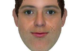 E-fit of man police would like to speak to in connection with incident in Dale Walk, Dartford.