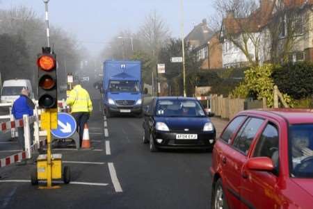 The traffic lights in Whitstable Road frequently stick on red