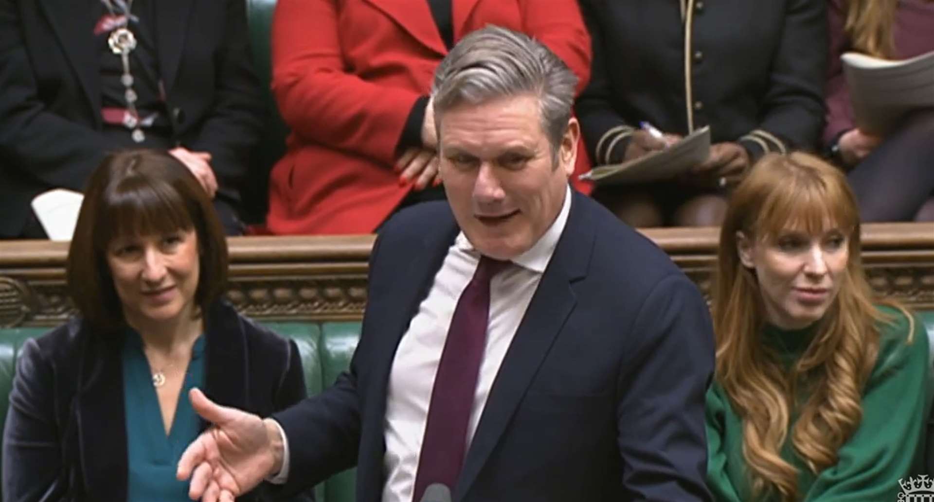 Labour leader Sir Keir Starmer challenges Rishi Sunak during Prime Minister’s Questions (House of Commons/PA)