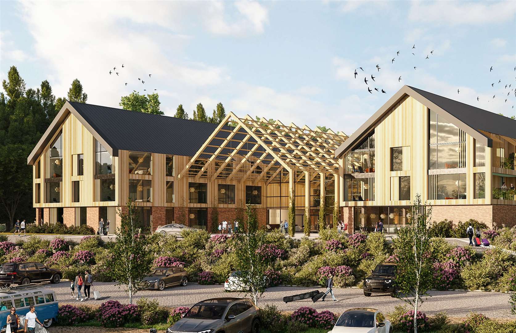 Plans for the proposed hotel for Betteshanger Country Park have been re-submitted to the council. Picture: Betteshanger Country Park