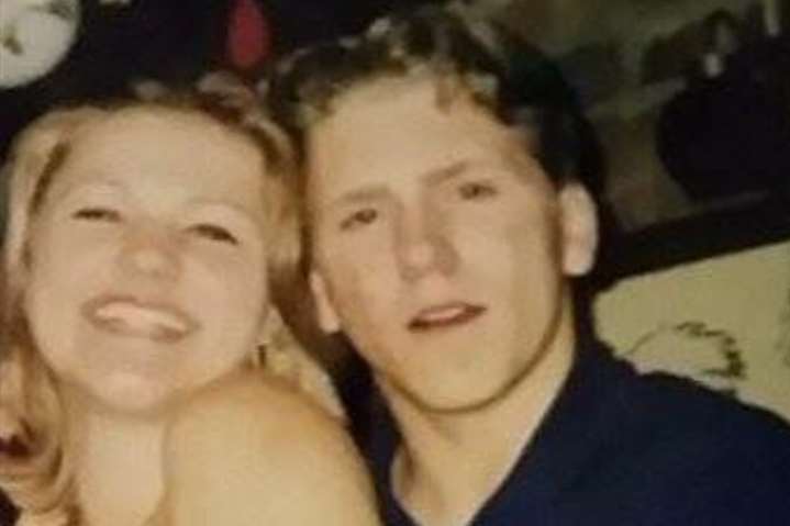 A young Hayley and Chris Patmore who met when they were on holiday aged 13