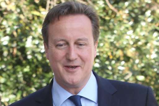 David Cameron, who visited the area after a stand-off in Brussels