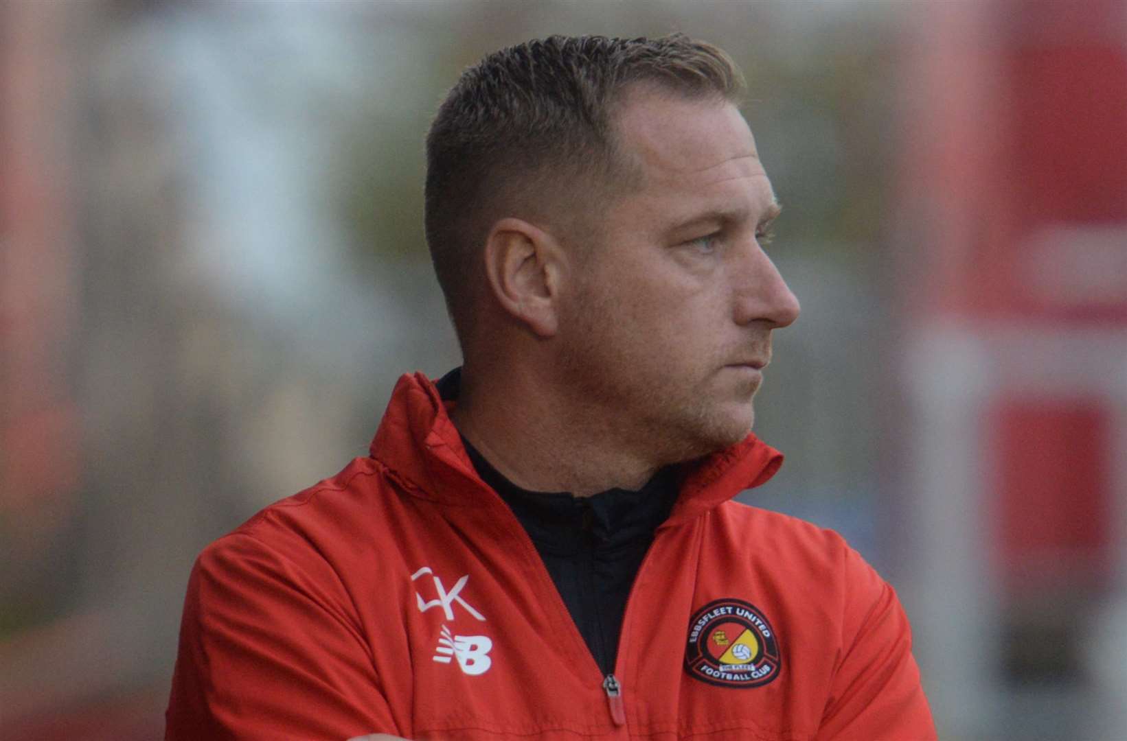 Ebbsfleet manager Dennis Kutrieb - his team will go top if they win at home to Maidstone. Picture: Chris Davey (52361061)