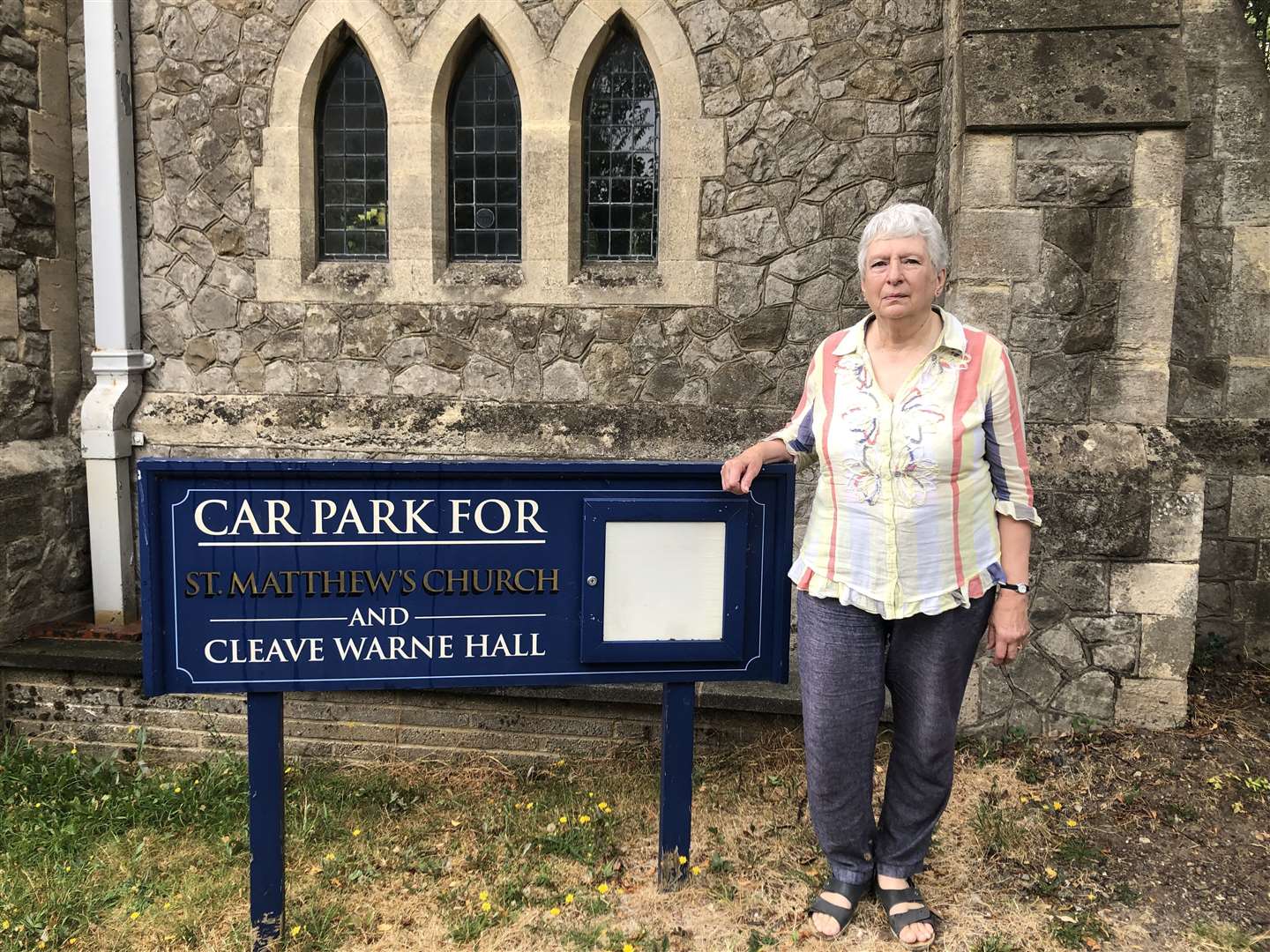 Churchwarden Alison Robinson is frustrated at the amount of people "abusing" the car park