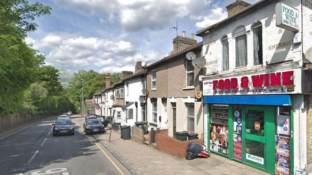 Food and Wine in East Hill, Dartford. Image: Google Maps