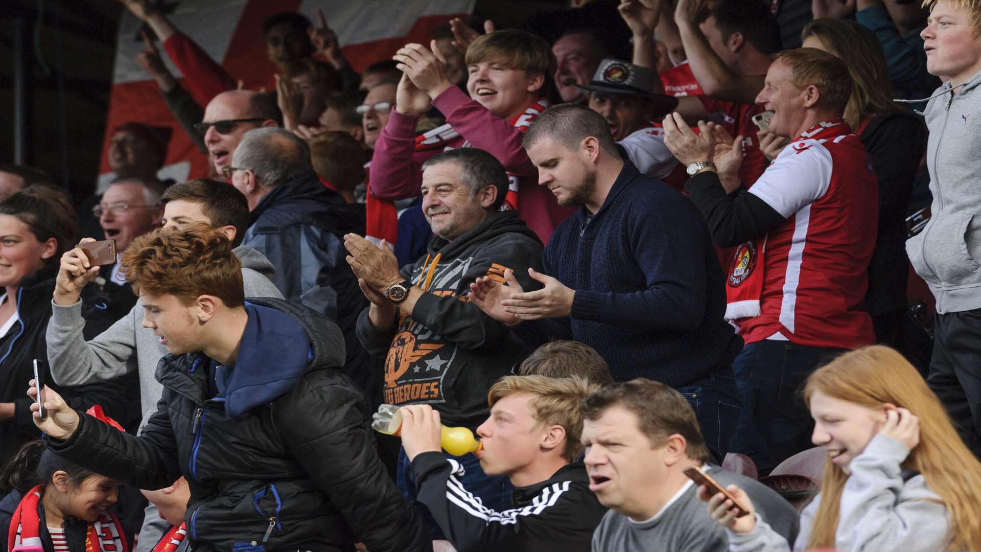 Fleet fans have waited 14 years to see Football League opposition at home Picture: Andy Payton