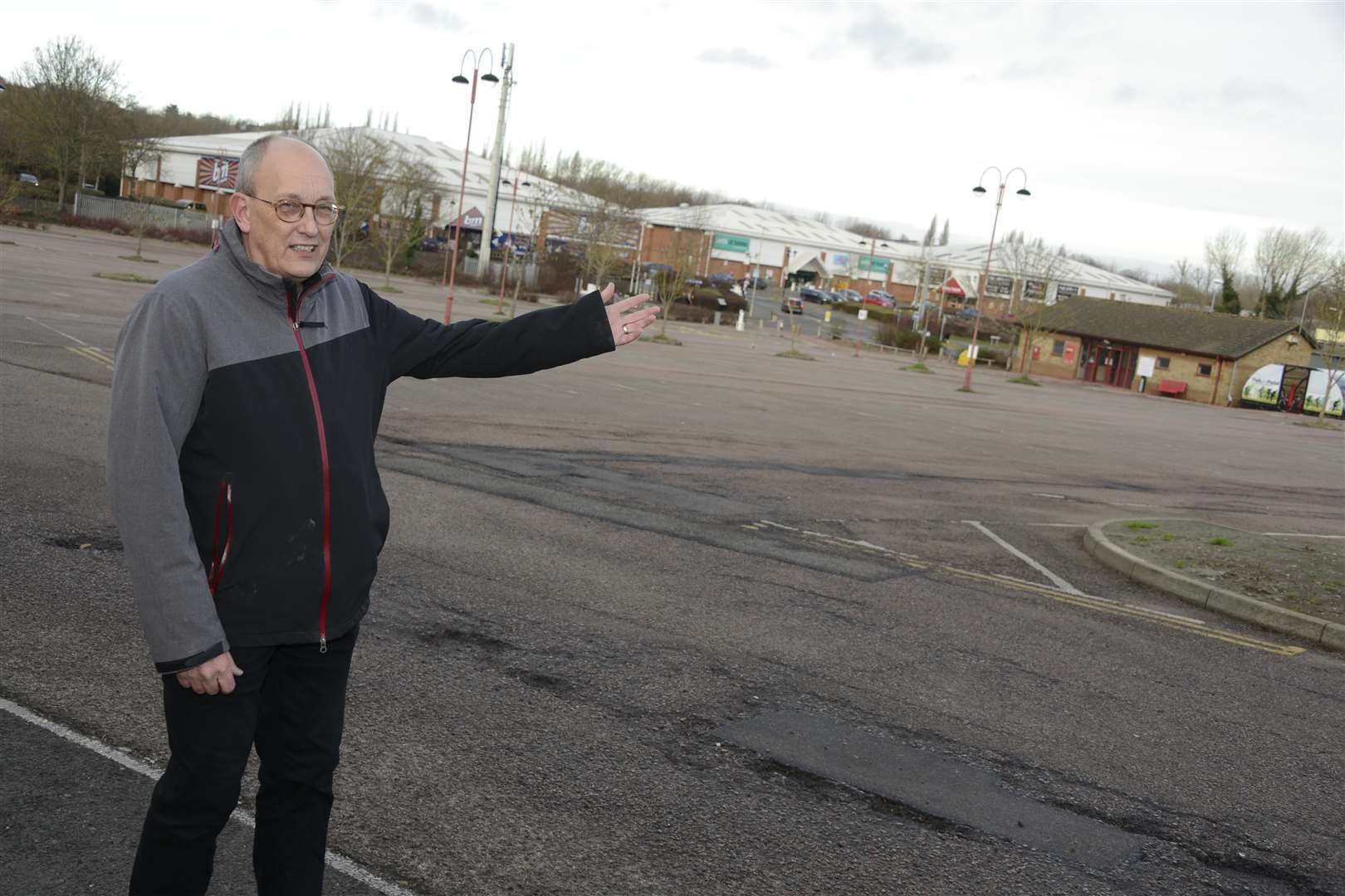 Derek Maslin wants to turn the car park into an overnight lorry park