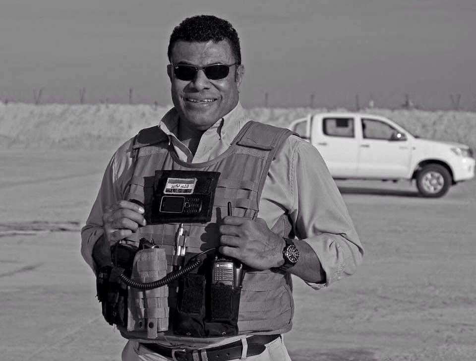 Tim Vereivalu working in Iraq