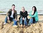 Margate Beach, Chris Gregory (24) Kim Vincent (24) and Gillian Graham (24) aiming to set up a Sanctuary