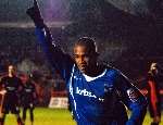 Simeon Jackson celebrates his late goal