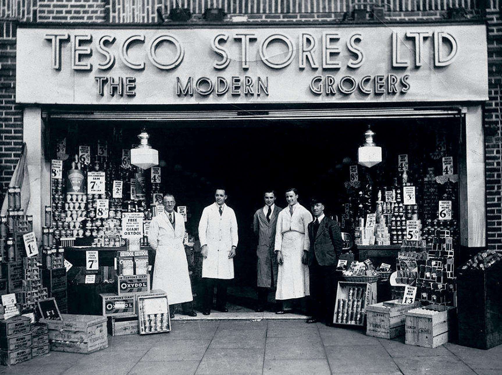 An early Tesco store. Picture: Tesco/PA