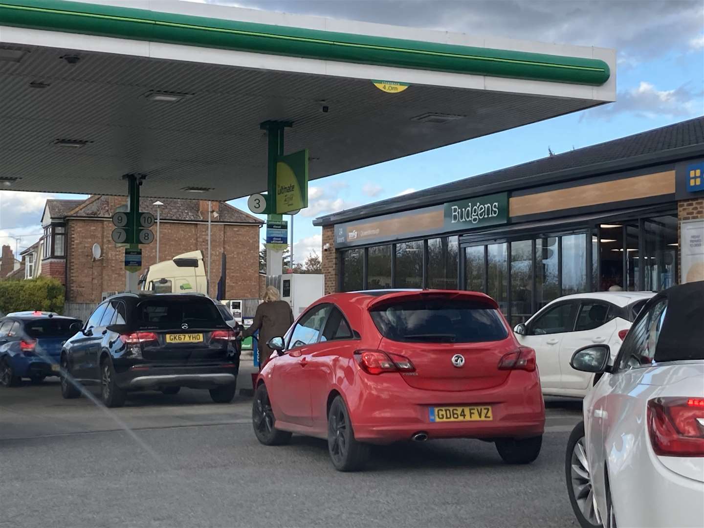 Open: BP garage at Queenborough Corner petrol station, Sheppey