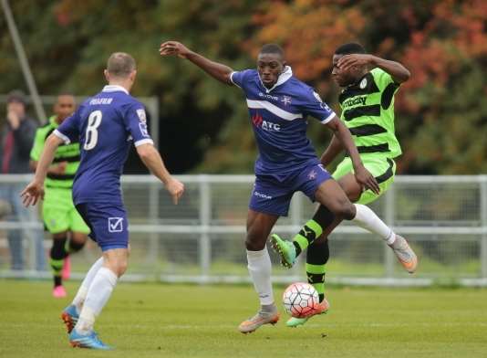 Margate battle for possession against Forest Green Picture: Martin Apps