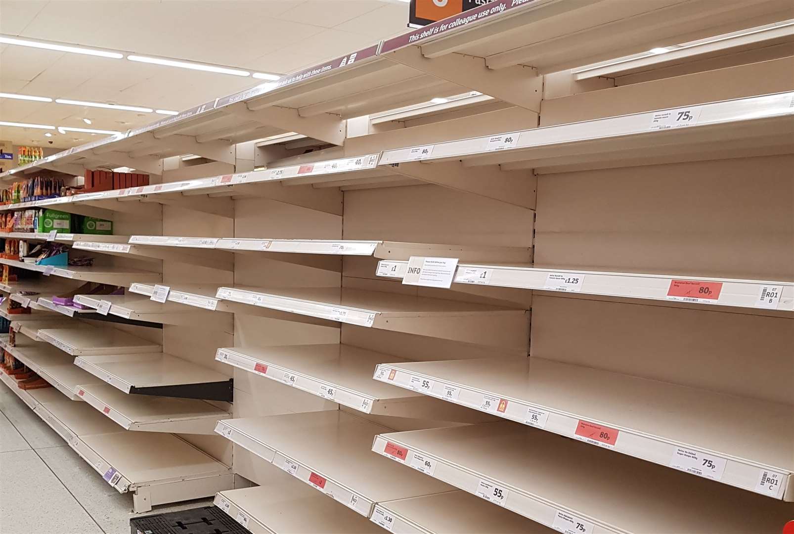 Could we see a repeat of the empty shelves seen during the first lockdown - then it was case of demand outstripping supply