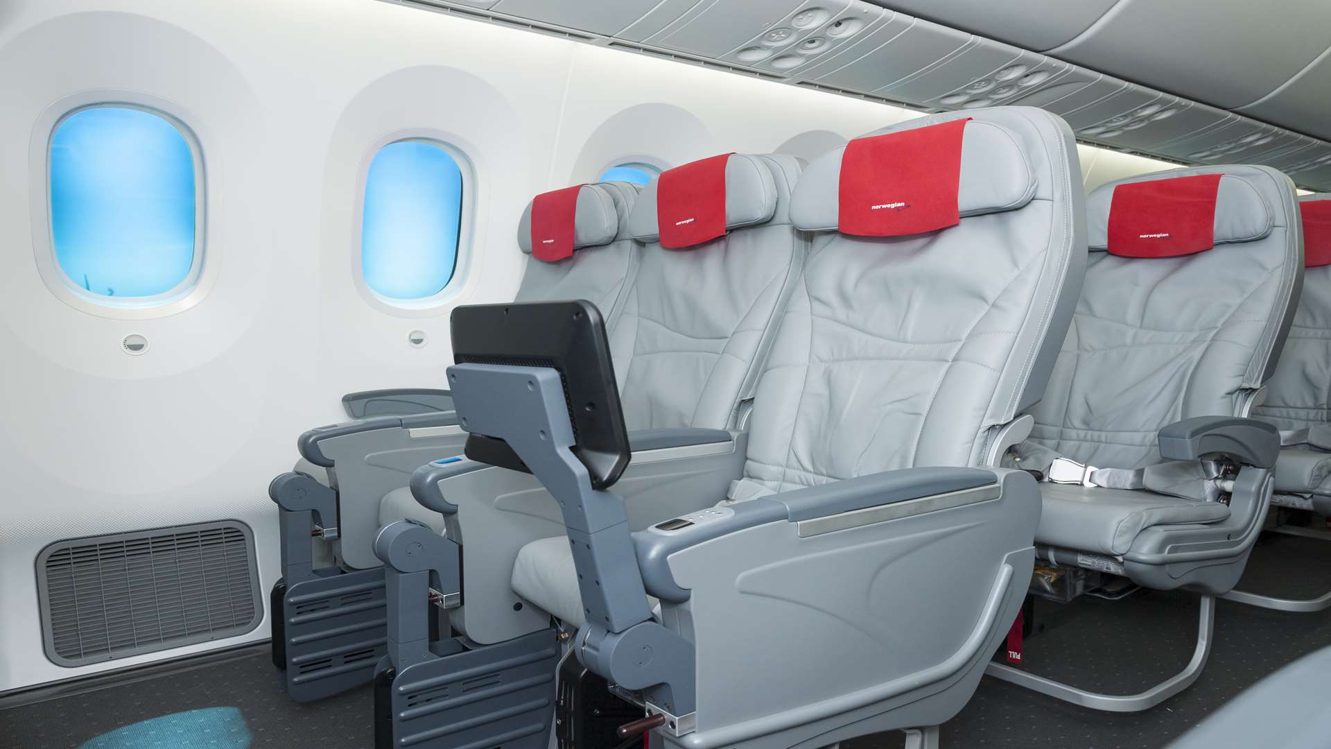Premium passengers can enjoy 46 inches of leg room.