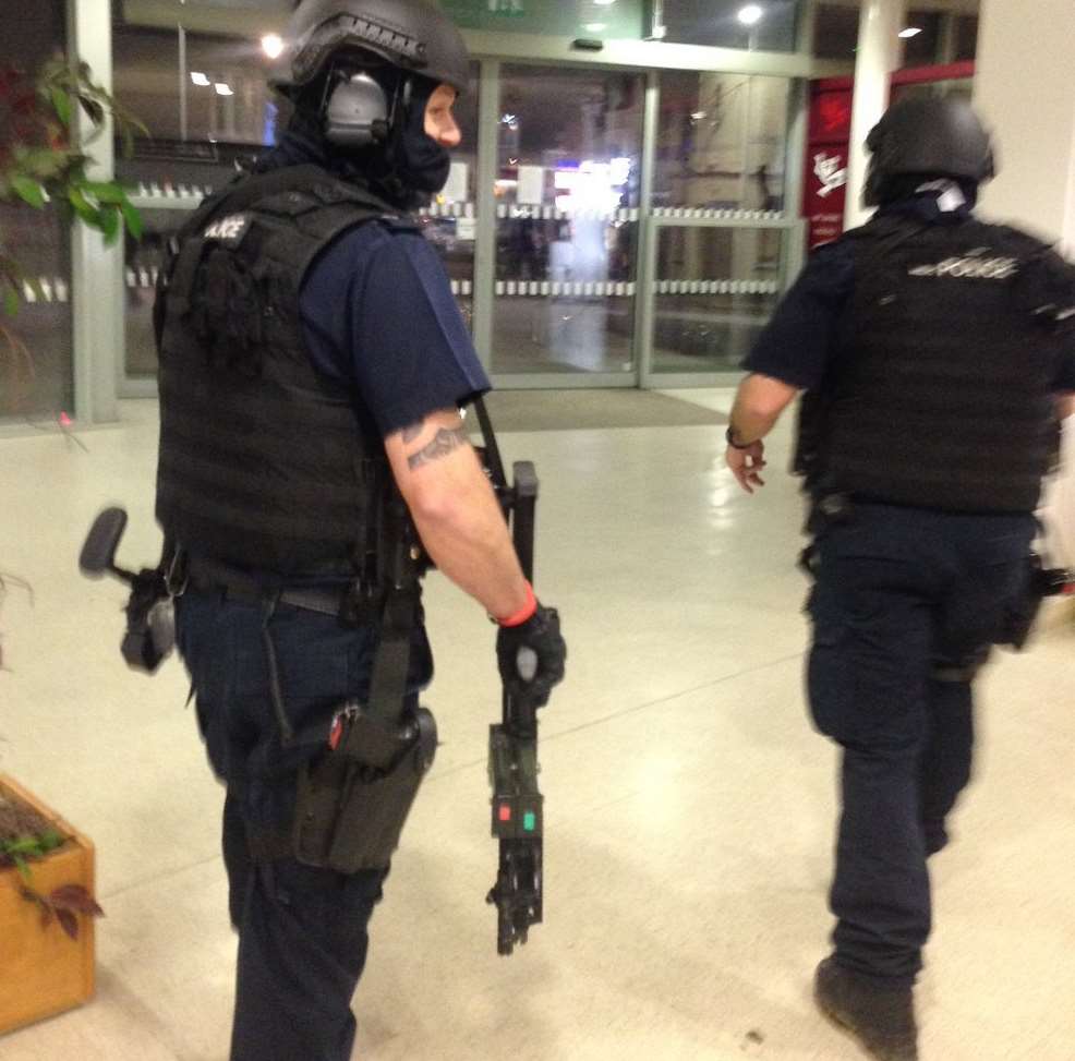 Armed police at Gillingham. Picture: Yeside Fawehinmi