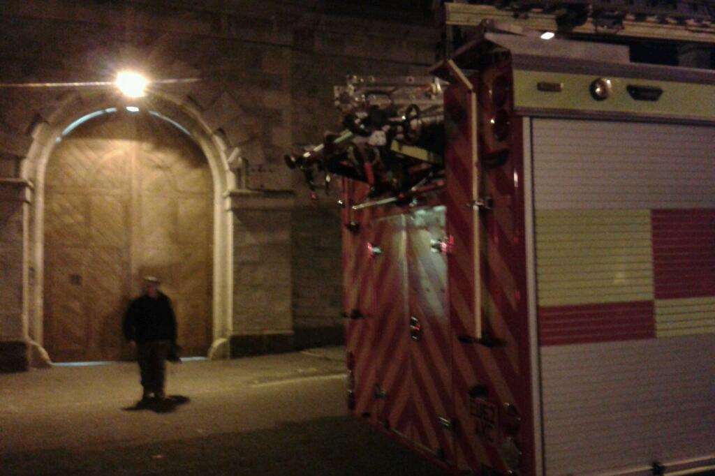 A fire engine at Maidstone prison this evening. Picture: @Kent_999s